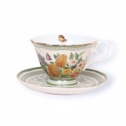 Tea Cup + Saucer | Botanical Blooms